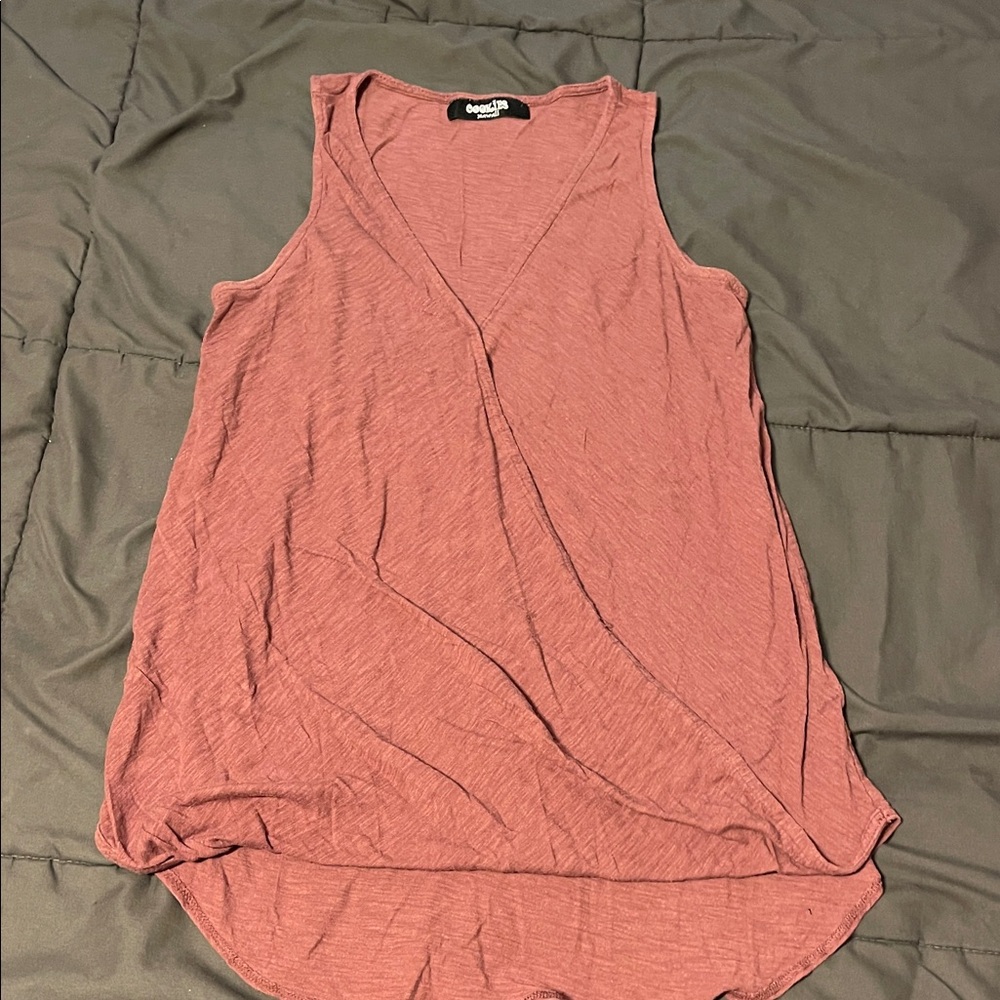 Cookies Hawaii Sleeveless burgundy Tank Top